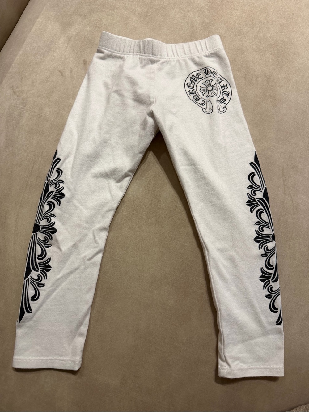 Chrome Hearts White Kids Leggings
